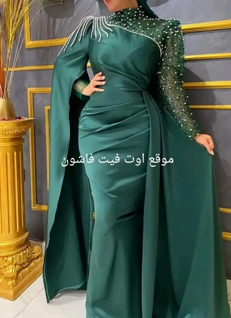 موضه فساتين 2024 فساتين سهره طويله للمحجبات 2024